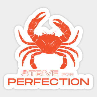 Strive for Perfection (red) Sticker